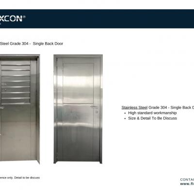 Stainless Steel Back Door /Safety Door 