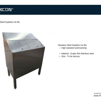 Stainless Steel Ice Bin