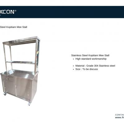 Stainless Steel Mee Stall Cabinet