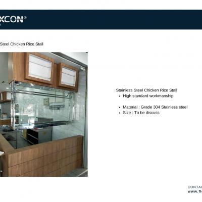 Stainless Steel Chicken Rice Stall