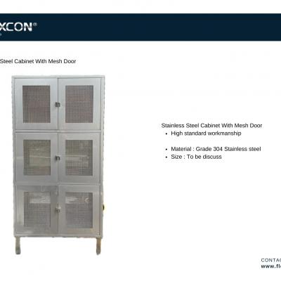 Stainless Steel Cabinet With Mesh Door